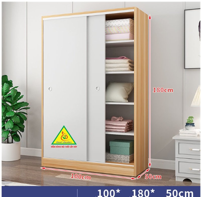 Tủ quần áo gỗ MDF 4TAG03 - Nội thất lắp ráp Viễn Đông ADV