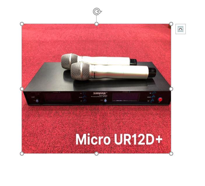 Micro Shure UR12D + Màu đen - Hàng Chính Hãng