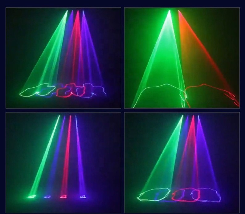 [GTP] ĐÈN LASER QUÉT TIA 4 CỬA 7 MÀU - THÍCH HỢP DÙNG TRONG SÂN KHẤU CHUYÊN NGHIỆP , QUÁN BAR.