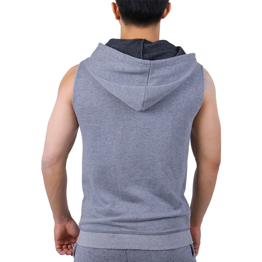 Áo Khoác Sát Nách Tập Gym Nam Unique Apparel AKSNA - Xám Tiêu