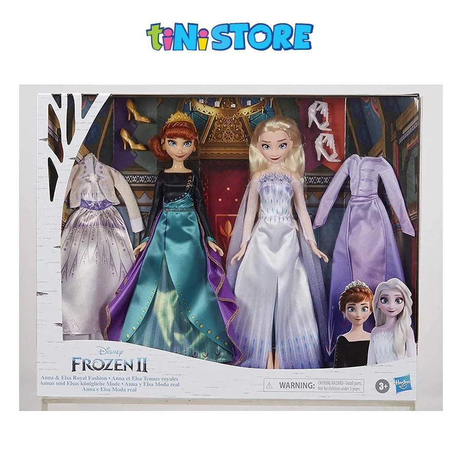Bộ đồ chơi búp bê thời trang hoàng gia Anna &amp; Elsa Frozen 2
