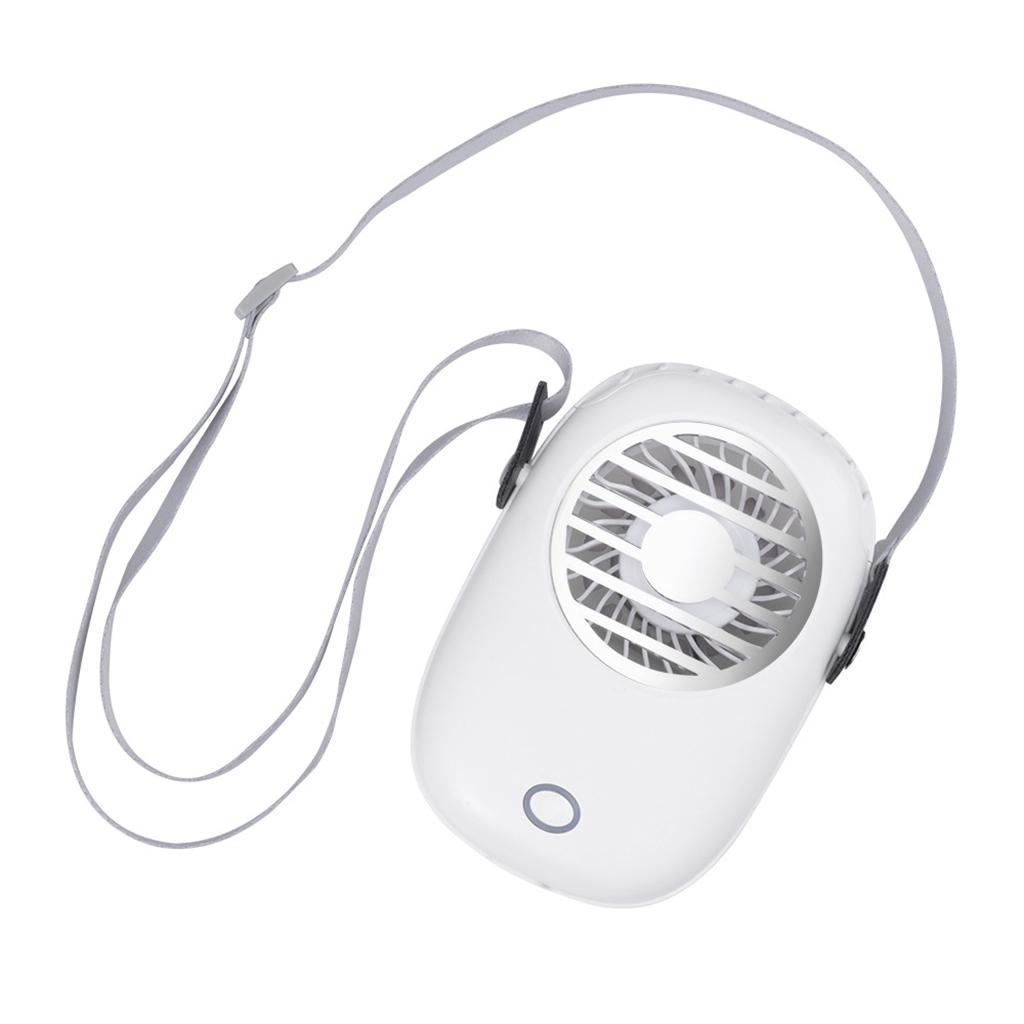 Mini USB Fan,Portable Hands Free Necklace Fan, Rechargeable Handheld Fan, 3 Speed Adjustable Personal Desk Outdoor Travel Office Household