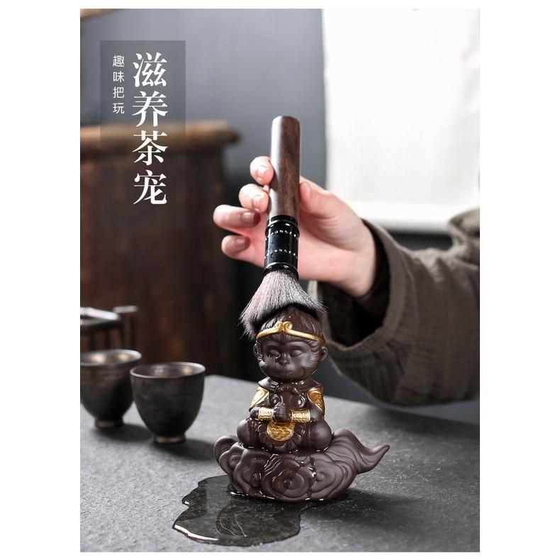 Tượng ngộ không Chắp tay - tượng khỉ - Trang trí bể cá - Phụ kiện trang trí ôtô -Shopleo