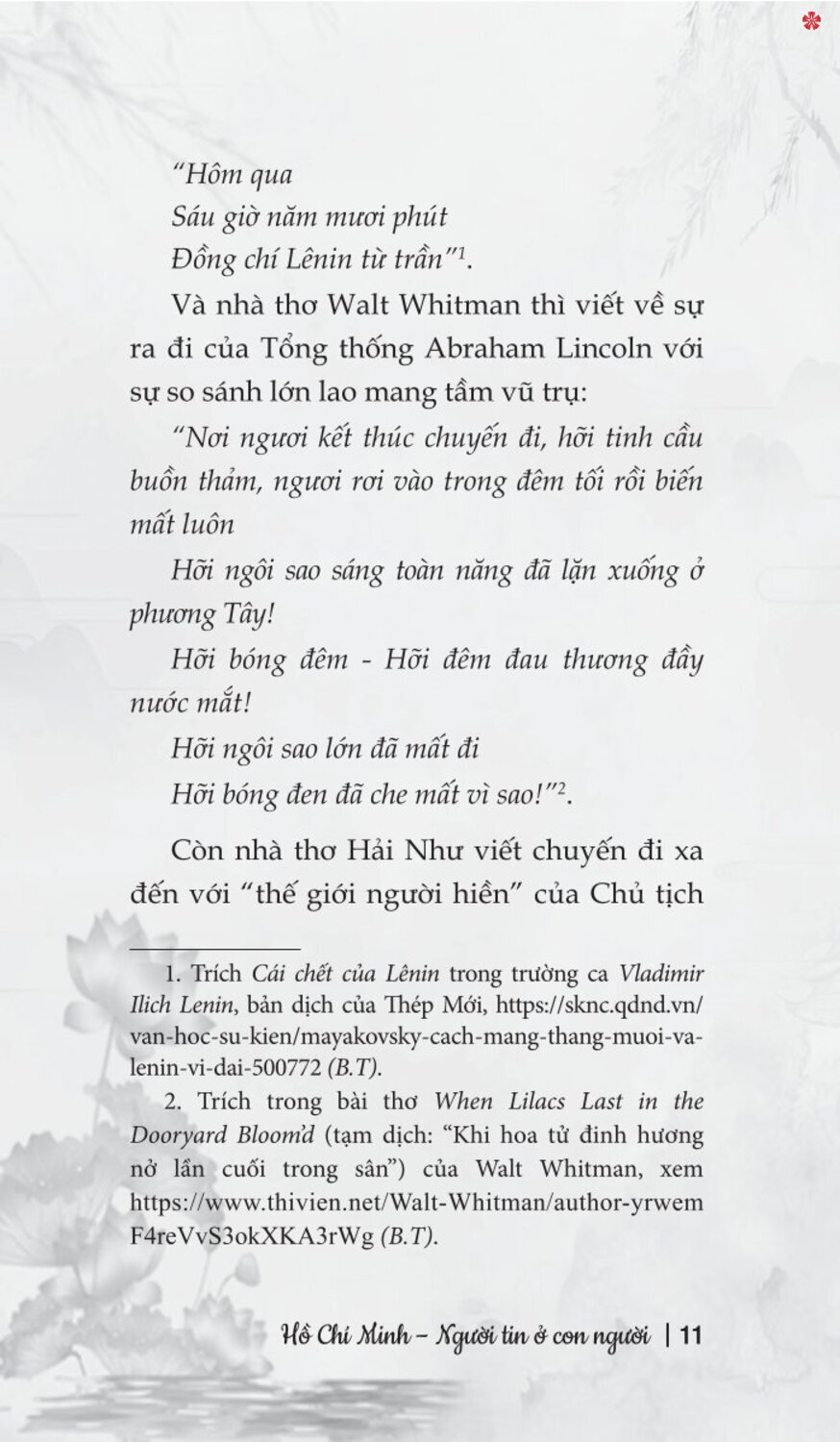 Hồ Chí Minh - Người tin ở con người (bản in 2024)