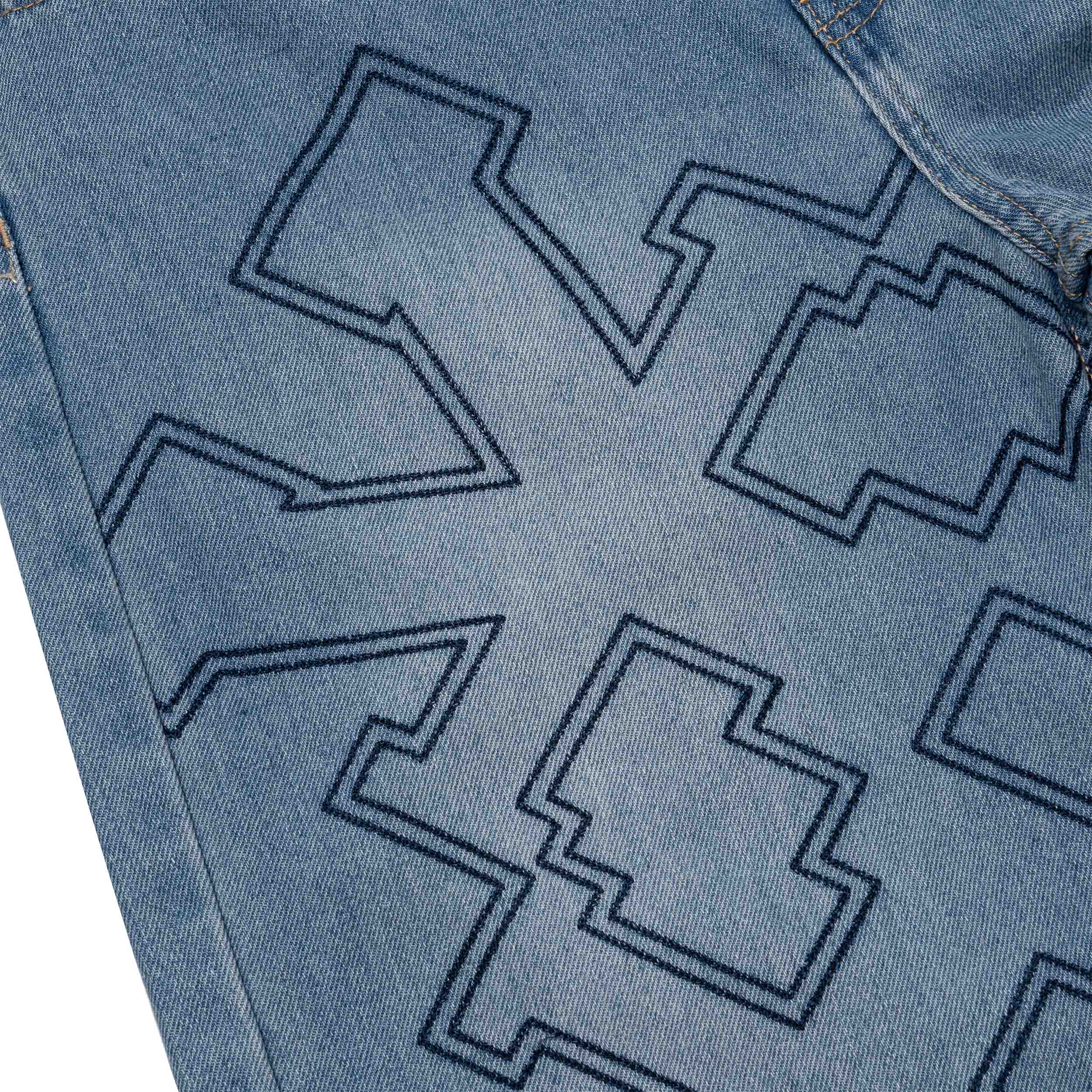 Quần DirtyCoins &quot;Y&quot; Embroidery Relaxed Denim Pants