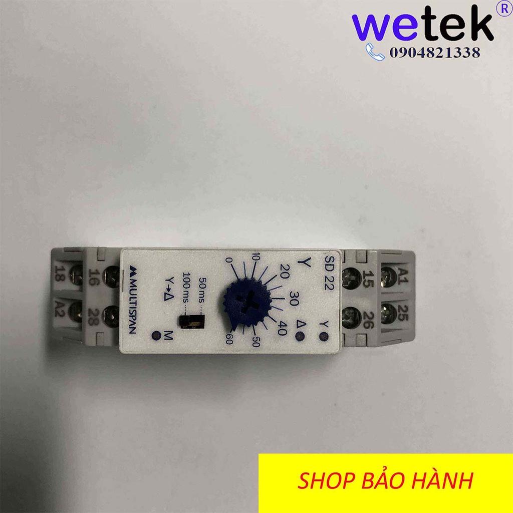 Multispan SD-22 Timer Sao Tam giác cài Din, nhỏ gọn và hiệu quả