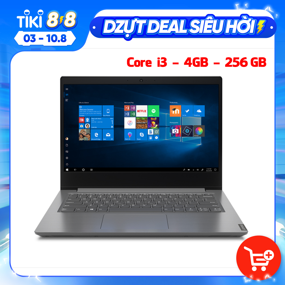 Hình ảnh LapTop Lenovo V14 IIL (82C400W0VN) | Intel Core i3 _ 1005G1 | 4GB | 256GB SSD PCIe | Win 10 | 14 inch HD | Hàng Chính Hãng