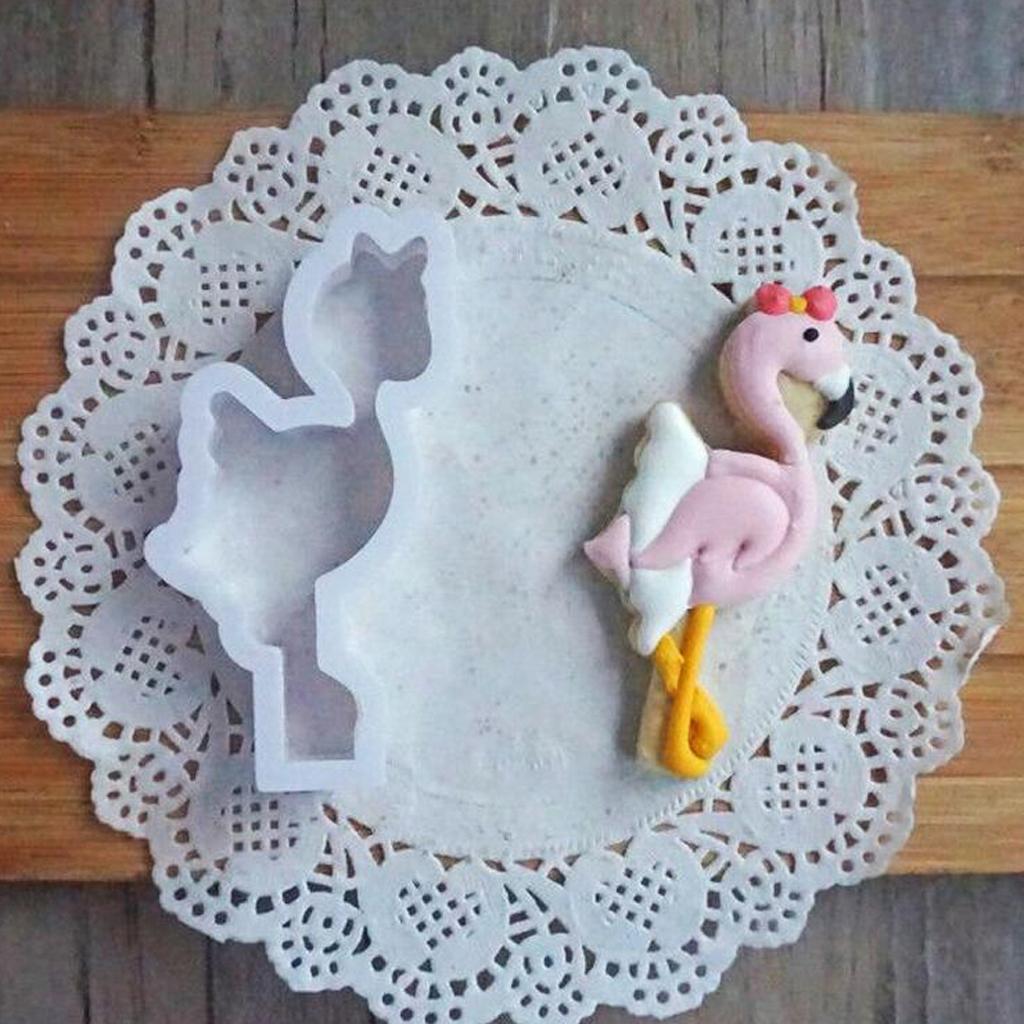Cartoon Flamingo Diy Fondant Cake Mold Silicone Baking Mold Cake Decoration