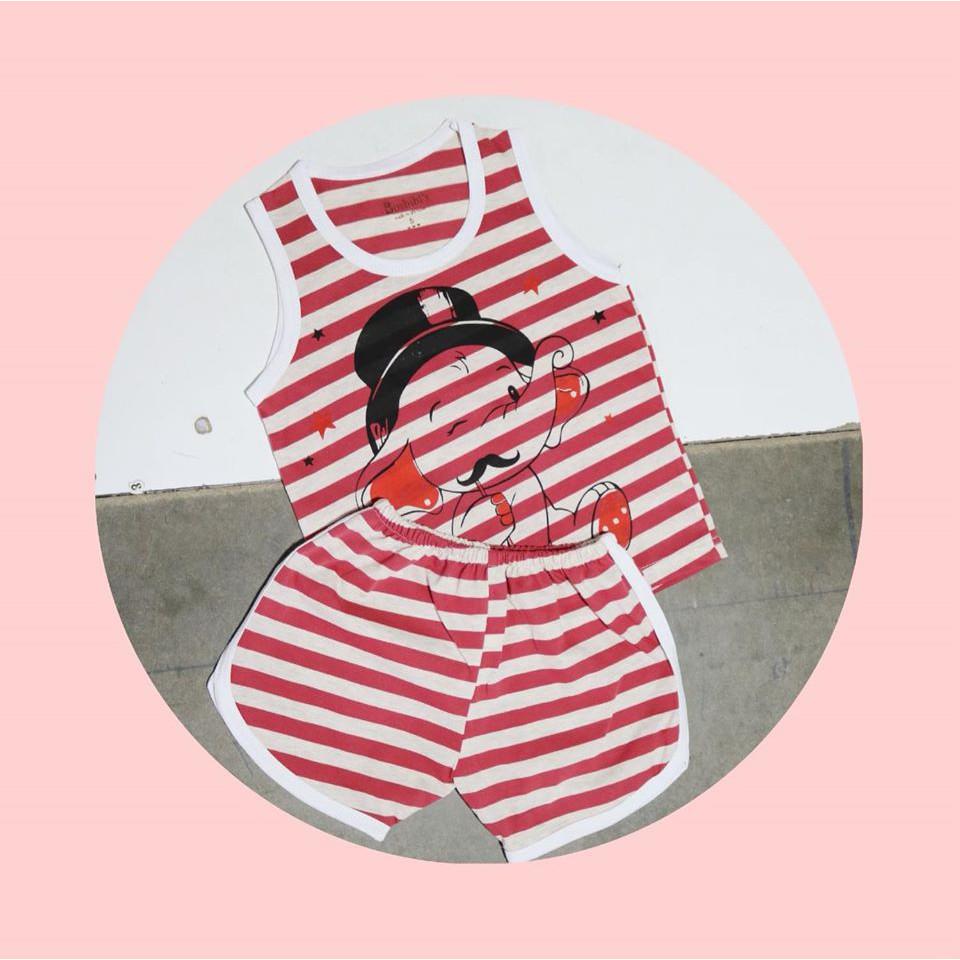 Combo 5 Bộ quần áo bé trai sọc ngang cao cấp vải cotton 100% 2 chiều