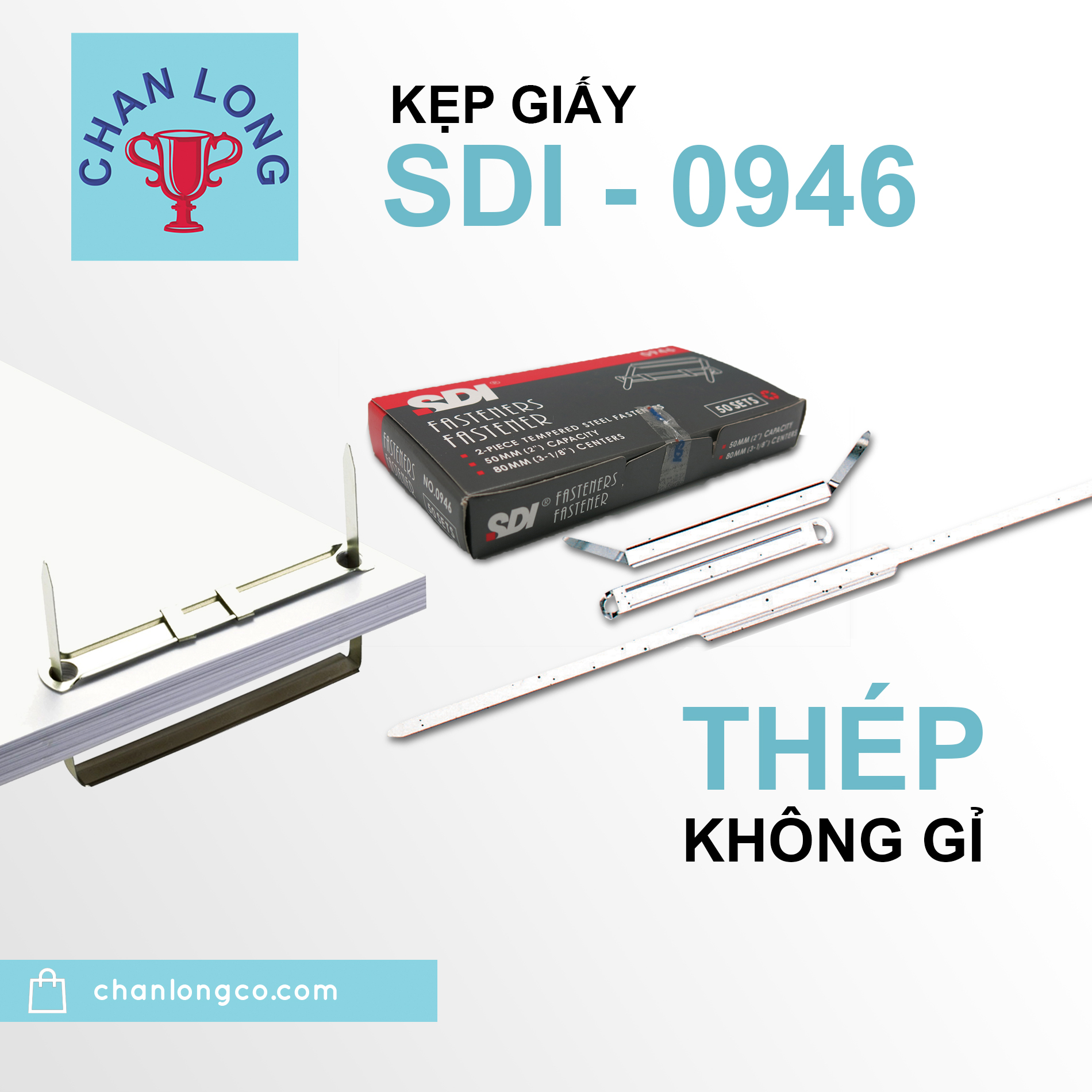 Kẹp Acco Sắt SDI 0946