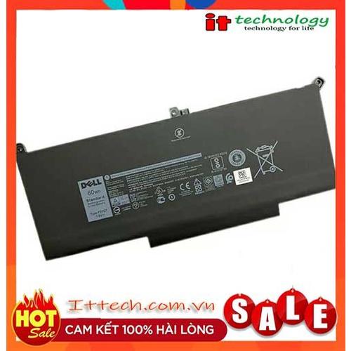 Pin dùng cho laptop Dell Laitutde E7280 E7480 E7290 E7380 E7390 E7490 F3YGT 60Wh