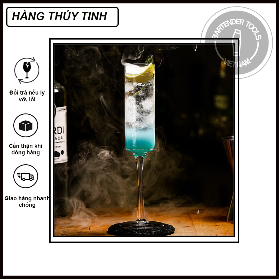 Straight champagne cup - Ly thủy tinh champagne