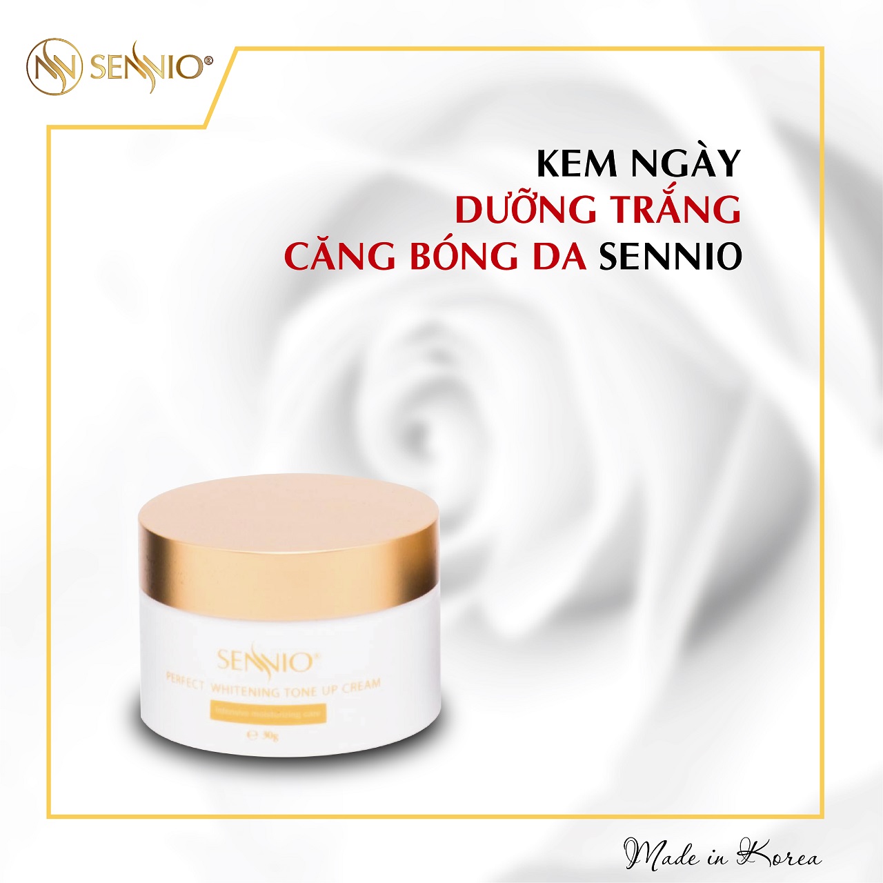 Kem dưỡng trắng, căng bóng da ban ngày Sennio 30g - Kem dưỡng da &amp; Serum  khác | ALamDep.com