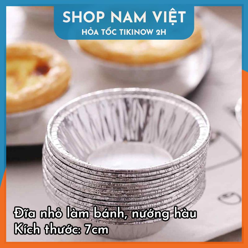 Đĩa Giấy Bạc Lót Nồi Chiên Không Dầu, Khay Bạc Nướng Thực Phẩm (Nhiều Cỡ)