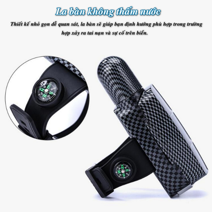 Phao cứu sinh đeo tay khẩn cấp có còi la bàn Cowfish Prevent Drowning