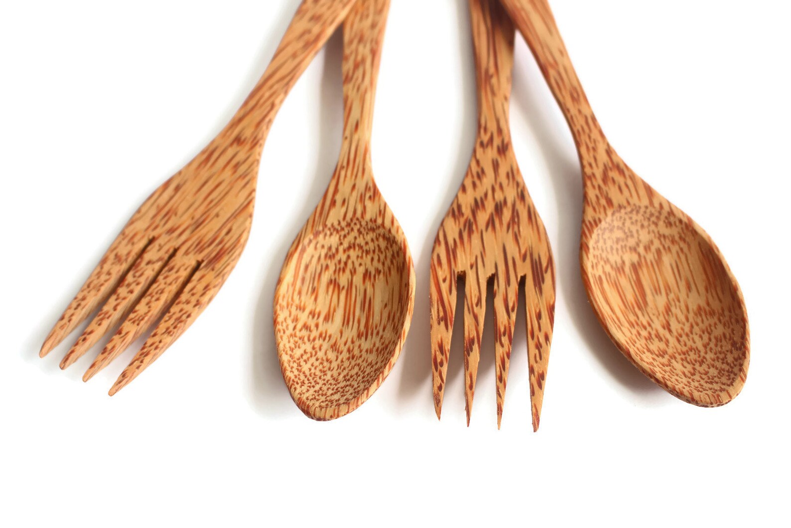 Bộ Thìa Gỗ & Muỗng Gỗ Dừa URSPACE Dùng Trộn Salad Chụp Ảnh Decor / COCONUT SPOON & FOLK