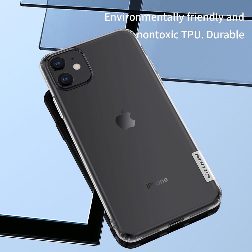 Ốp lưng dẻo cho iPhone 11 hiệu Nillkin mỏng 0.6mm, chống trầy xước - Hàng chính hãng