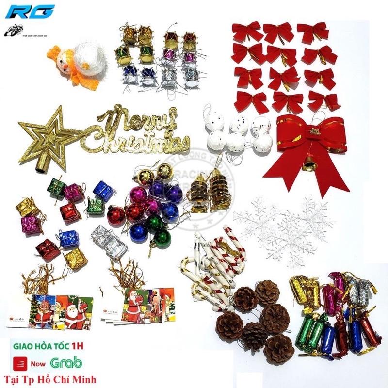 combo 100 món trang trí noel đủ loại mini xinh