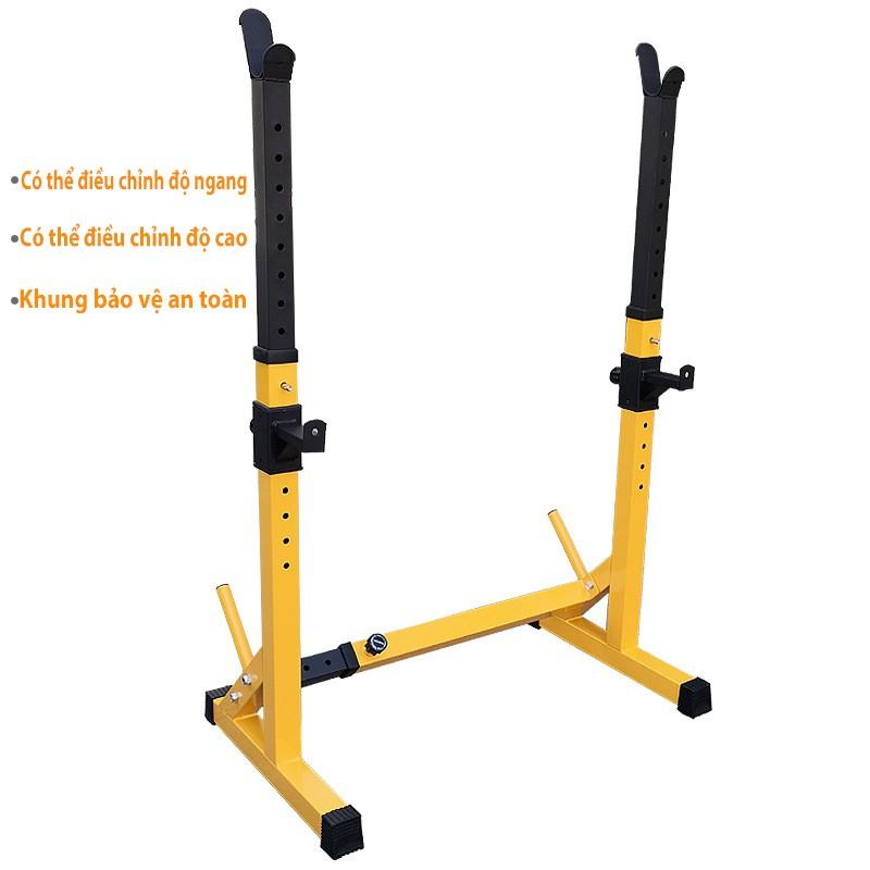 Giá ngồi xổm đa chức năng Giá đỡ tạ gia đình Giá đỡ Squat Giá để thiết bị tập thể dục trên giường tập tạ