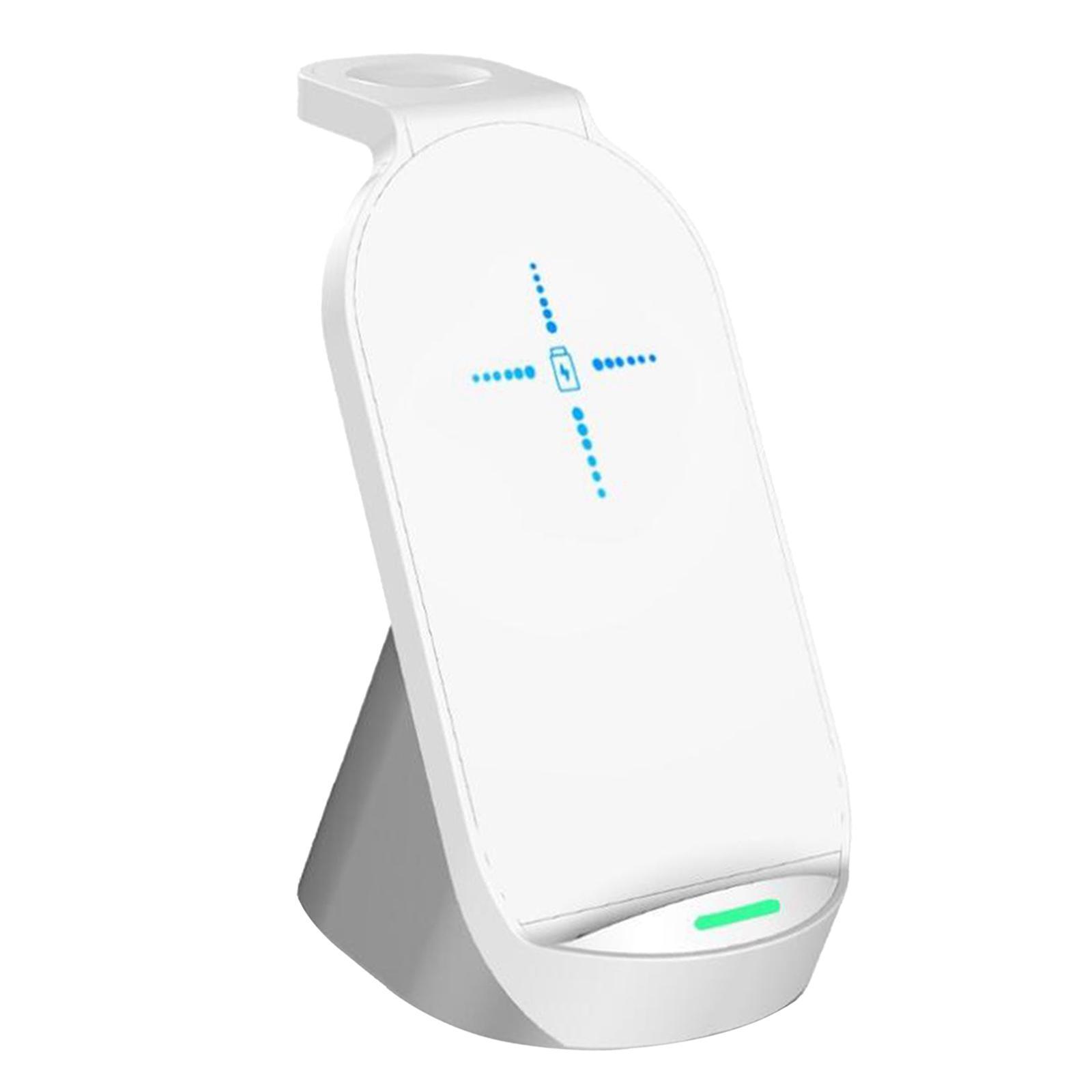 Desktop 15W Qi Wireless Charger Dock for iPhone XR 8 iWatch AirPods