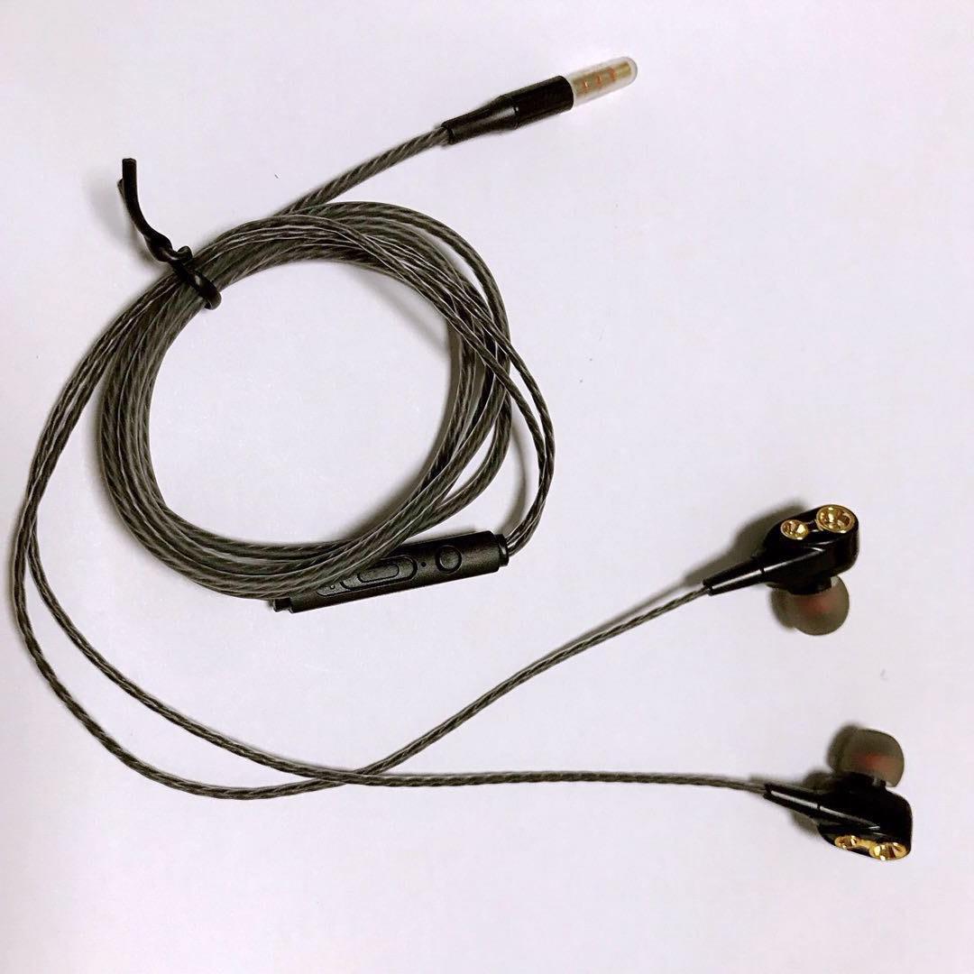 Quảng cáo bán hàng trực tiếp bùng nổ tai nghe kép năng động tai nghe in-ear với lúa mì chạy tai nghe thể thao ăn hiện vật gà
