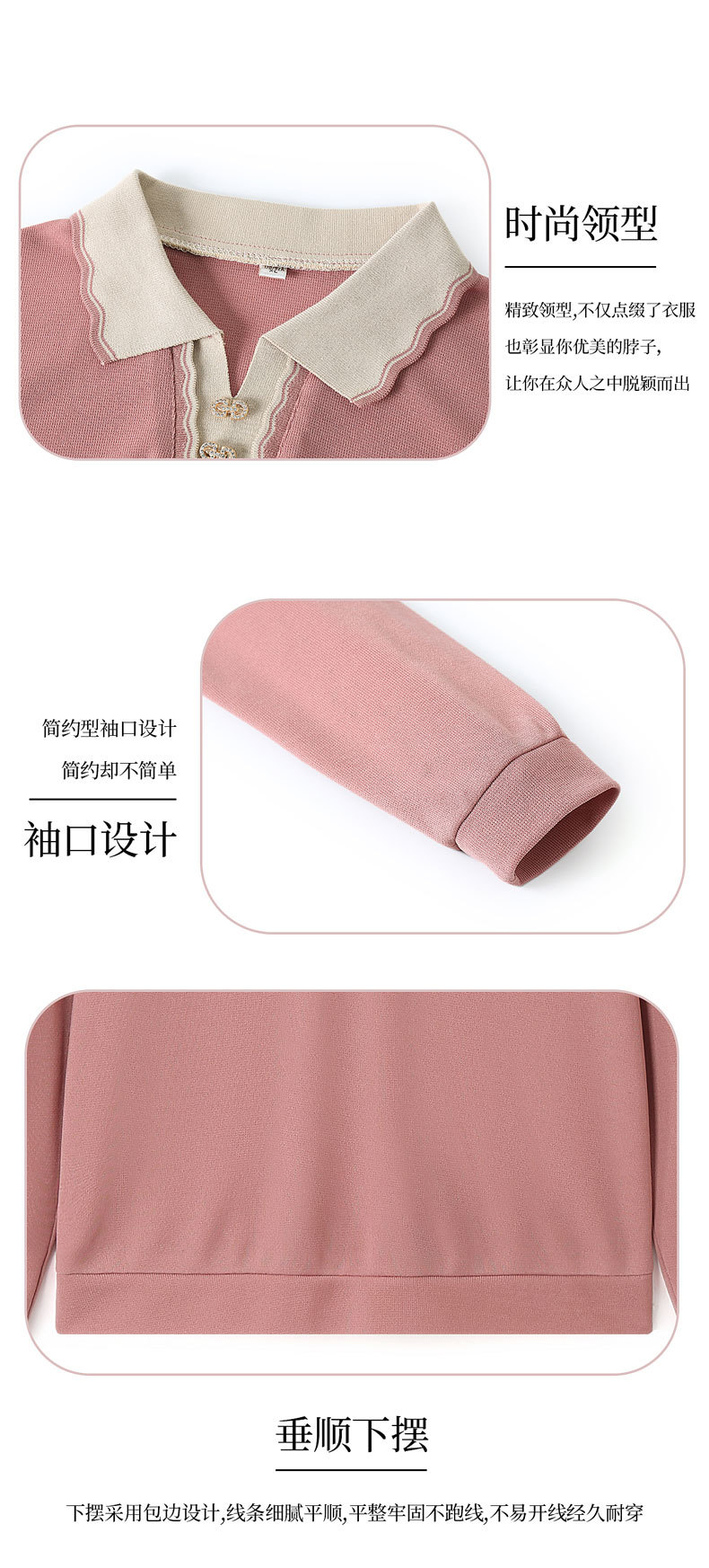 Áo Thun Mùa Xuân Nữ Trung Niên Cổ V SM118- Hàng Quảng Châu Cao Cấp