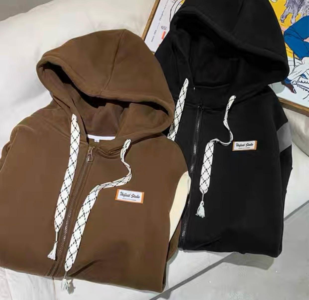 Áo Khoác Cardigan Có Nón Dáng Rộng Thời Trang Thu Đông U4 - Black