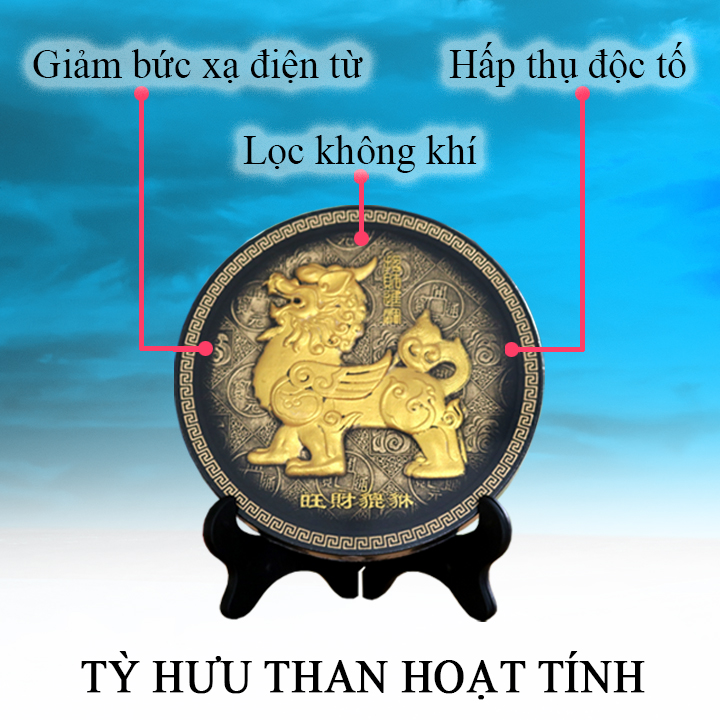 Phù điêu tỳ hưu than hoạt tính - PDHT02 | Phù điêu phong thuỷ