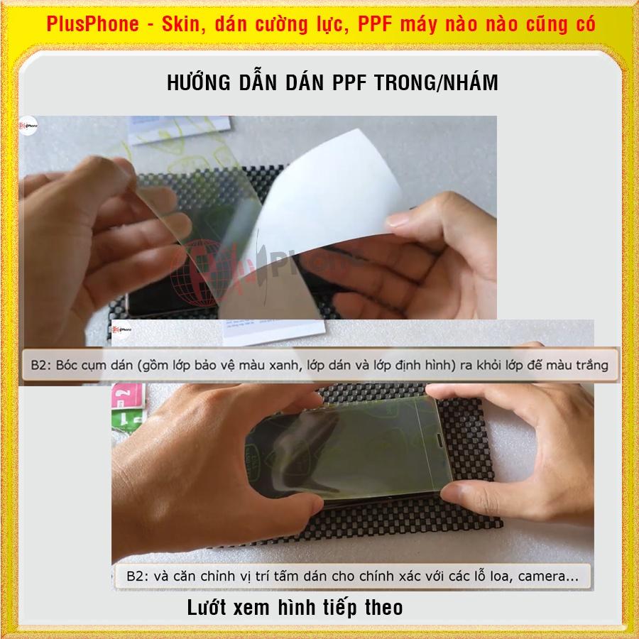 Dán dẻo PPF loại trong và nhám cho LG Velvet