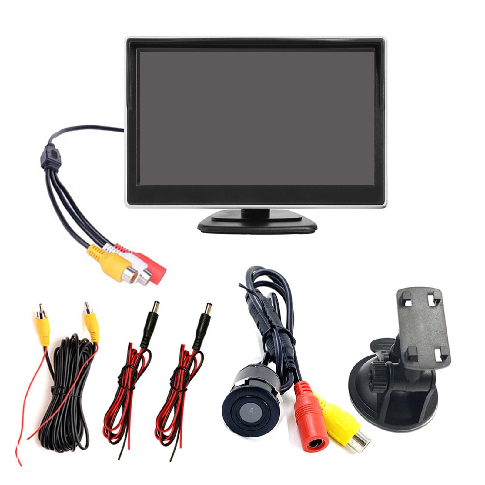 Car LCD Monitor Screen IR Night Camera Fit for Rear View Camera