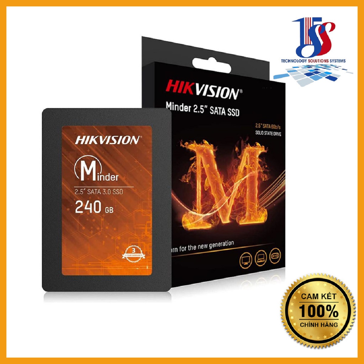 Ổ cứng SSD 240GB Hikvision HS-SSD-Minder/240G SATA III đọc 550mb/s ghi 450mb/s - Hàng chính hãng bảo hành 36 tháng