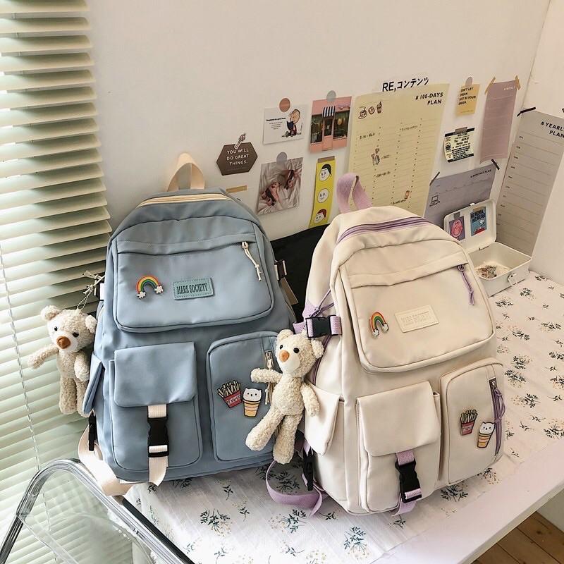 Balo Thời Trang Ulzzang Nam Nữ Chống Nước Mar societt