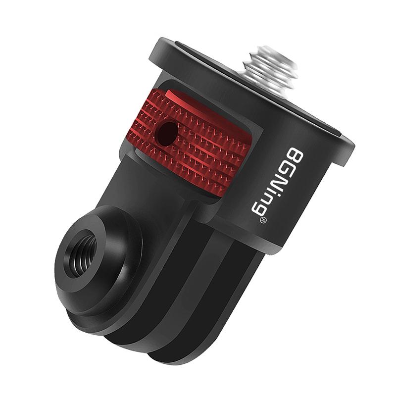 Bộ điều hợp bằng nhôm mini Mount 360 Đĩa xoay được gia cố 1/4 "Vít cho GoPro 12 11 10 Osmo Action 2 Insta360 One X2 Camera