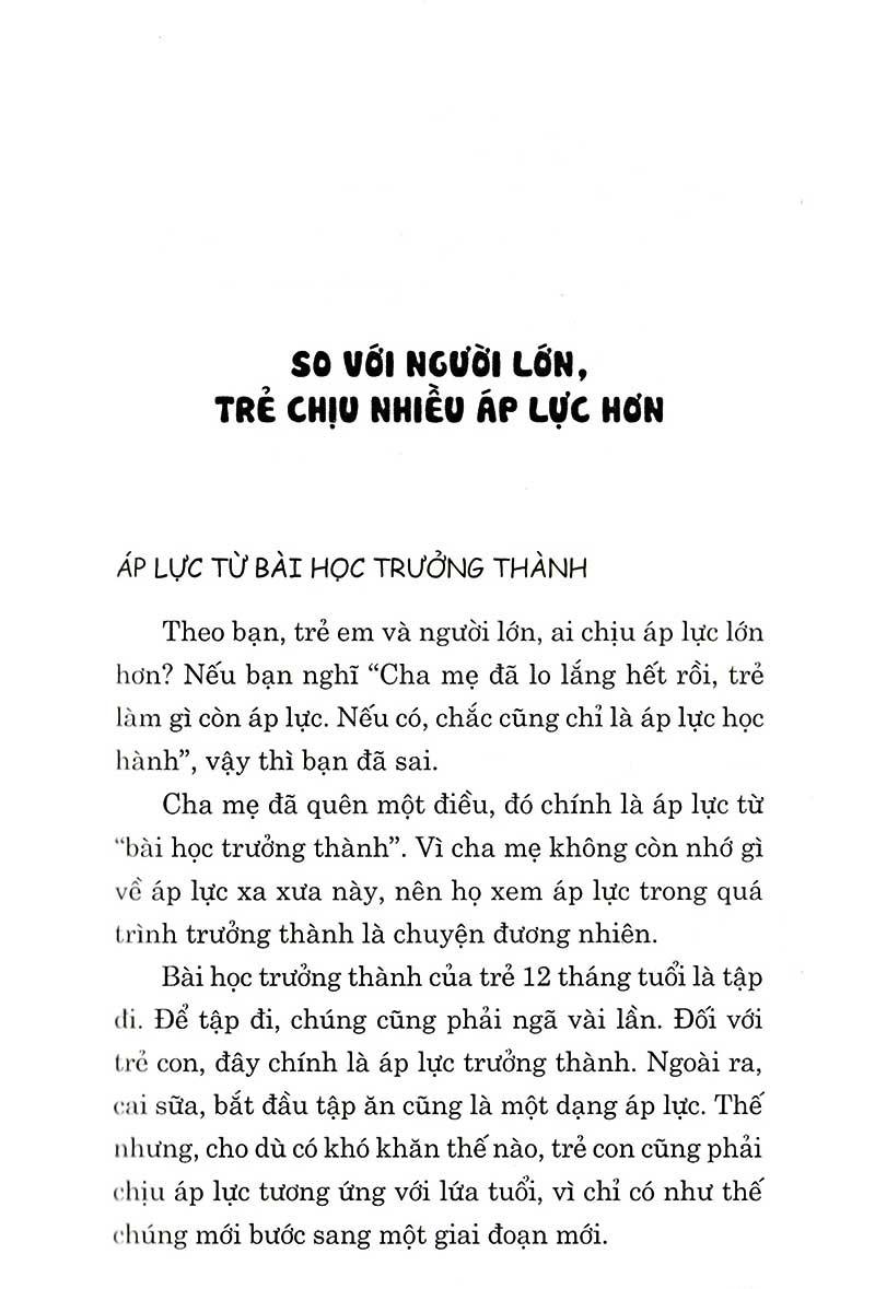Áp Lực Của Trẻ