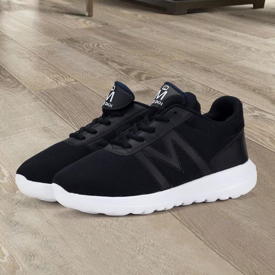 Giày sneaker thể thao full đen GN119 Gấu Nâu