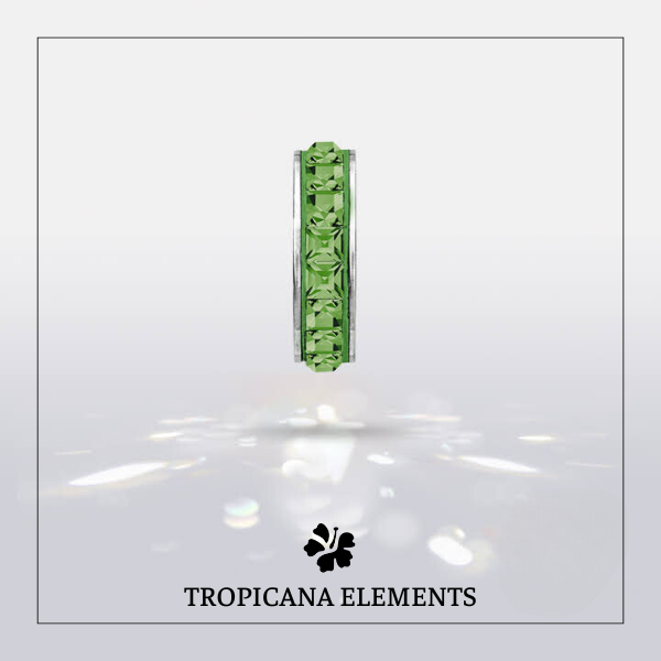 Lắc Tay Tropicana Phối Charm Swarovski Ngôi Sao Ngọc Thạch