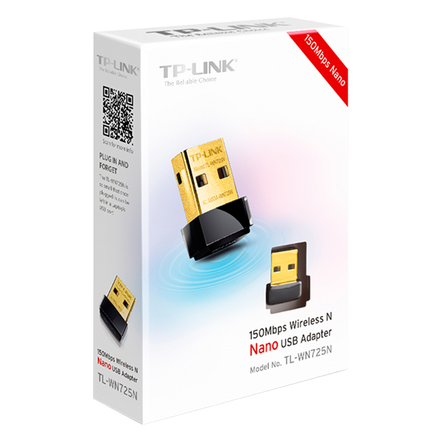 Bộ Chuyển Đổi USB Wifi Nano TP-Link TL-WN725N Chuẩn N 150Mbps - Hàng Chính Hãng