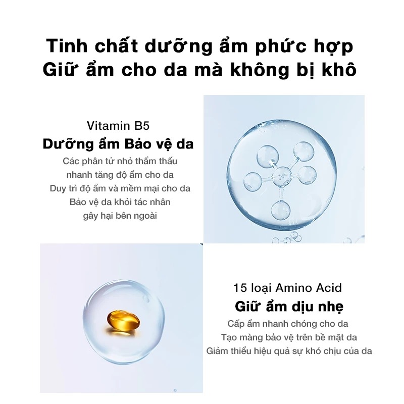Nước tẩy trang PERFECT DIARY AMINO ACID làm sạch sâu dịu nhẹ
