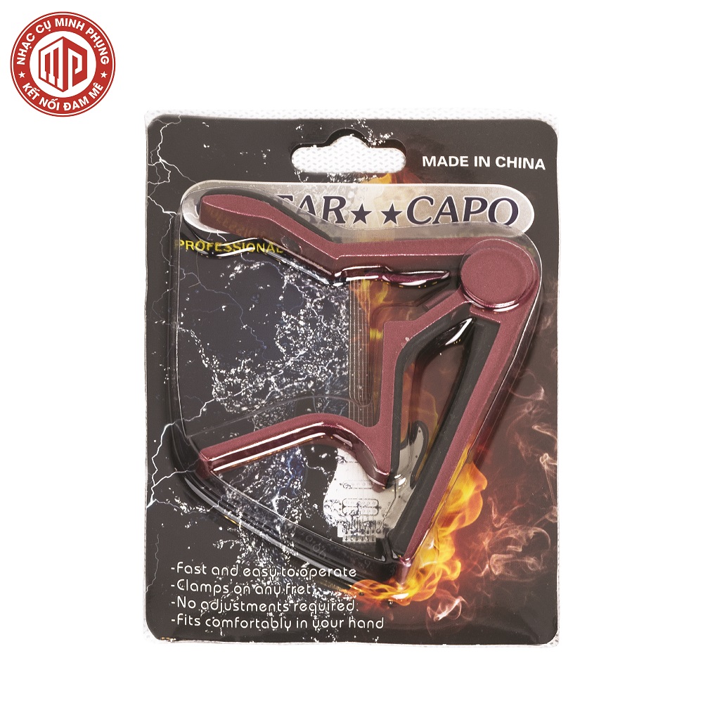 Capo guitar cao cấp Kzm Kurtzman B5 - Màu đỏ - Hàng chính hãng