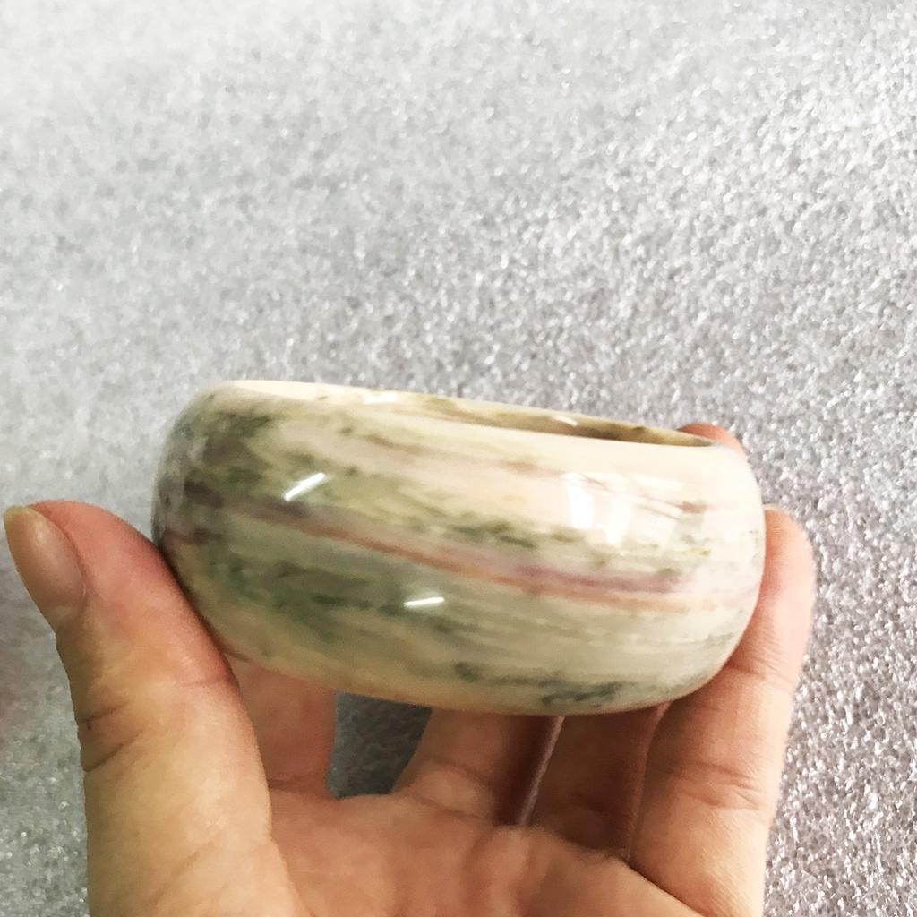 Vòng tay đá thật bản cao vân đa sắc cho các mệnh nhiều size cho các mệnh