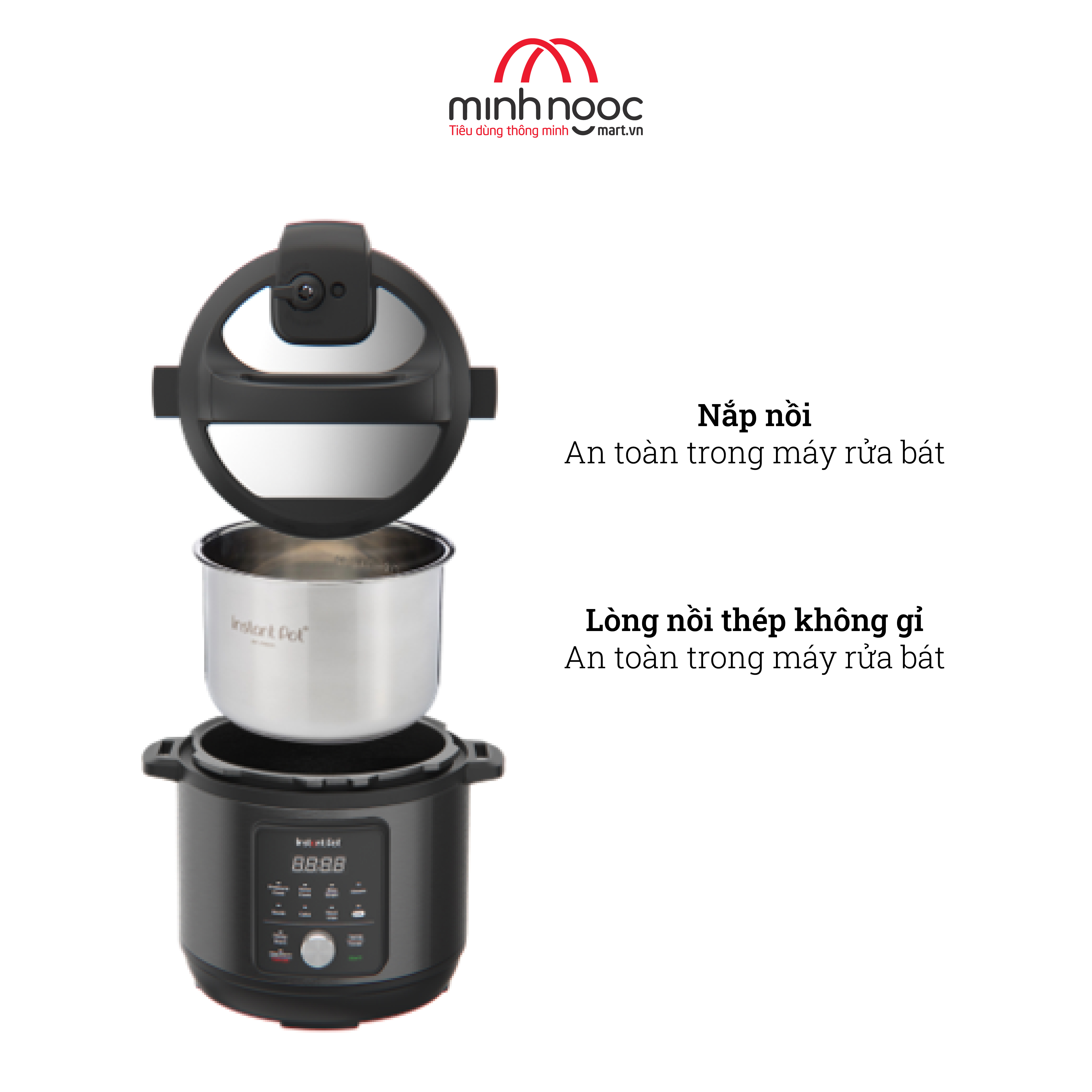 Nồi Áp Suất Điện Đa Năng Instant Pot Essential 60, Dung tích 5.7 Lít, 9 tính năng trong 1