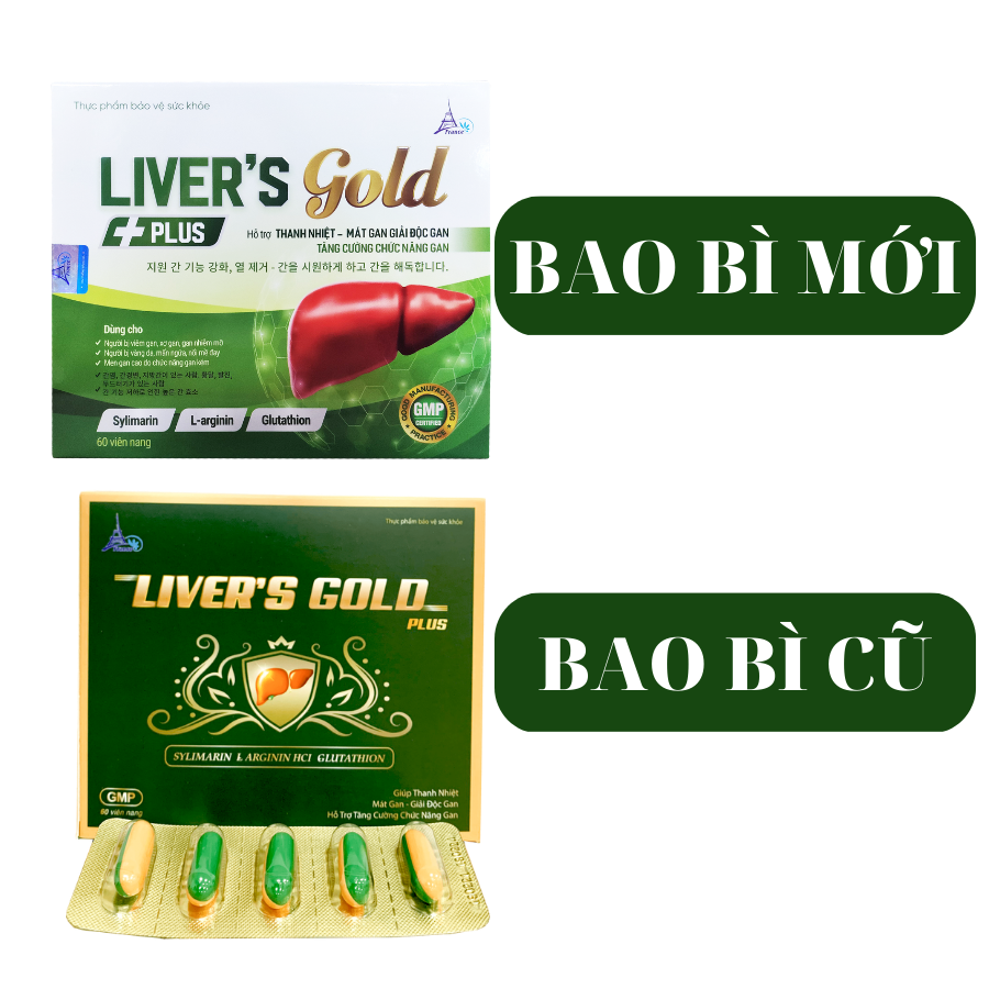 Viên Uống Tăng Cường Chức Năng Gan Cho Người Men Gan Cao Gan Nhiễm Mỡ Viêm Gan Liver Gold plus
