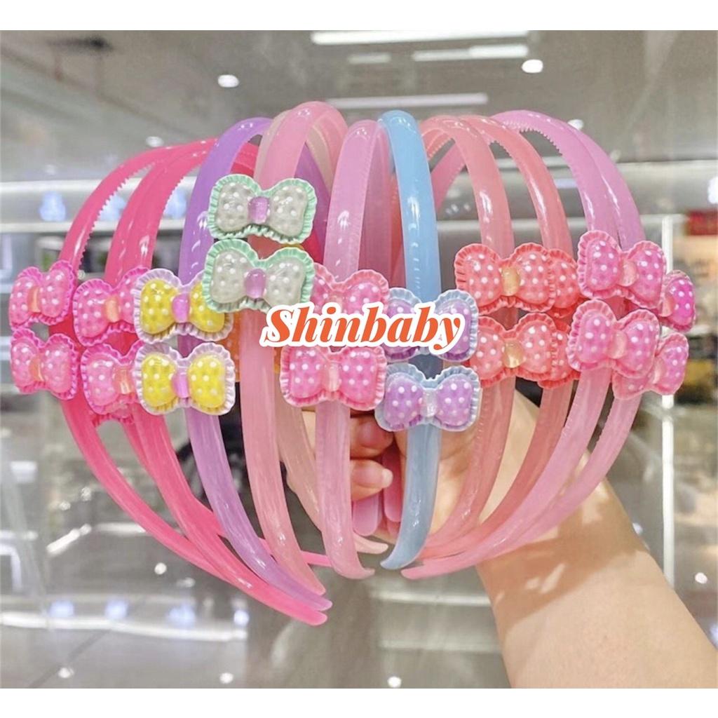 Set 2 bờm tóc băng đô cài tóc siêu cute nhiều hình dễ thương cho bé gái