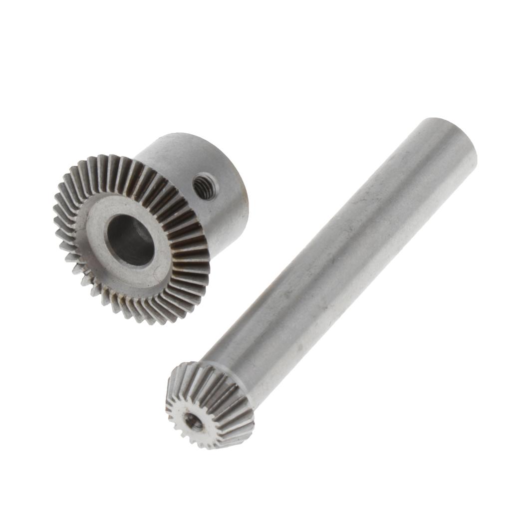 Inox 0.5 Mô Đun 20 Răng & 40 Răng Vát Gear Bộ 6 Mm Đường Kính Lỗ Khoan.