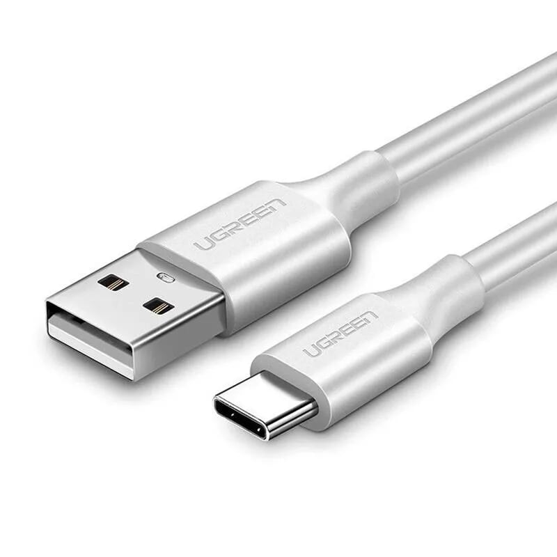 Cáp USB-A sang Type C 0.5M màu trắng cao cấp Ugreen 60120  US287 Hàng Chính Hãng