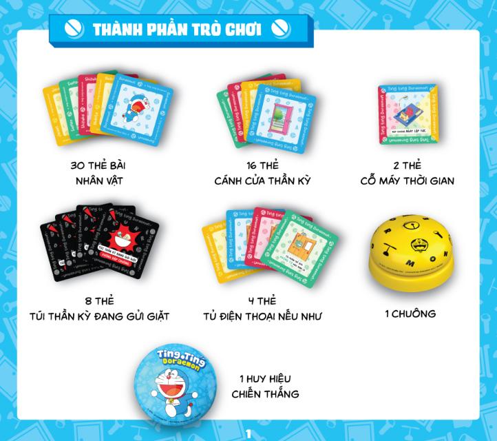 Boardgame Ting Ting Doraemon - Bộ Trò Chơi Đầu Tiên Của Doraemon Tại Việt Nam