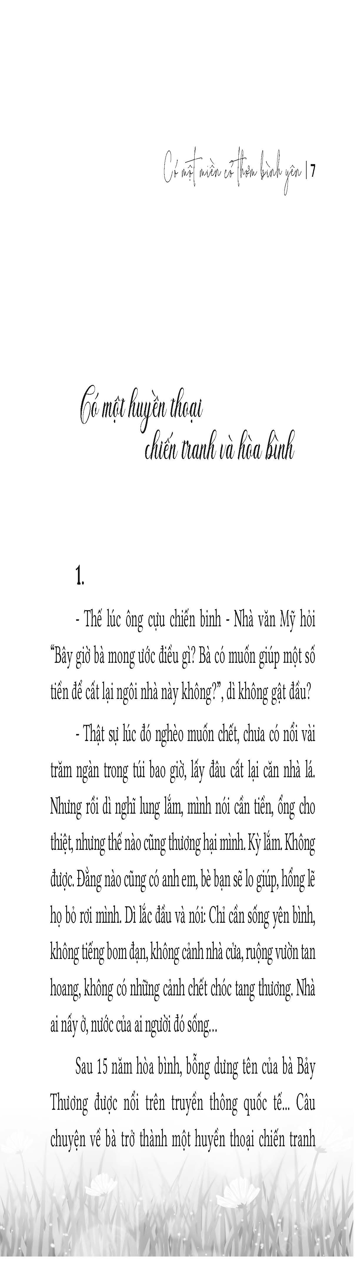 Có Một Miền Cỏ Thơm Bình Yên