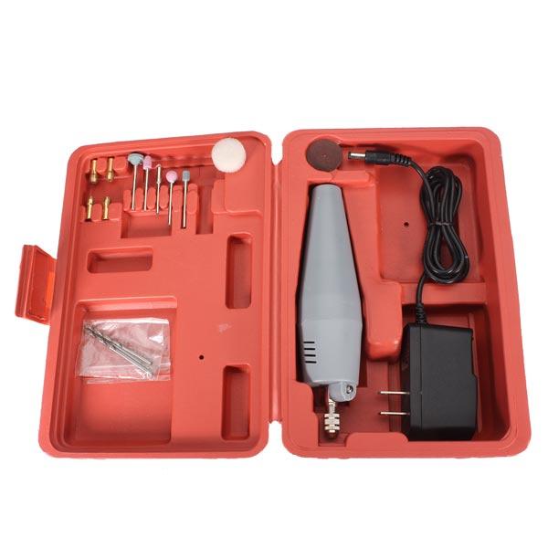 DC12V AC220V Mini Super Electric Drill Electric Grinder Set+Power Adapter