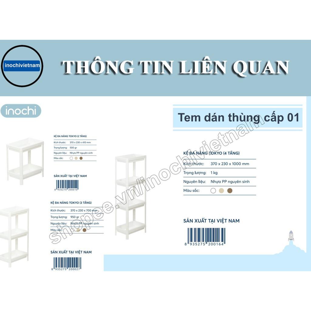 Kệ Đa Năng 3 Tầng Inochi Nhựa Dùng Để Đựng Gia Vị Nhà Bếp Đựng Đồ Thực Phẩm, Phòng ngủ