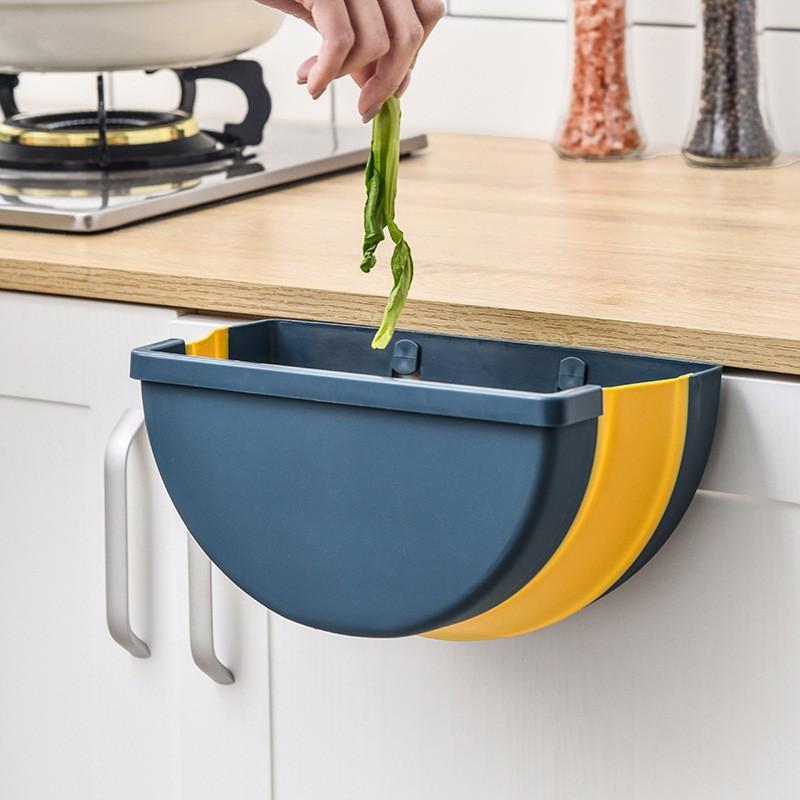 Thùng Rác Gấp Gọn Thông Minh Thùng rác Treo Cửa Bếp Cửa Tủ Tiện Lợi